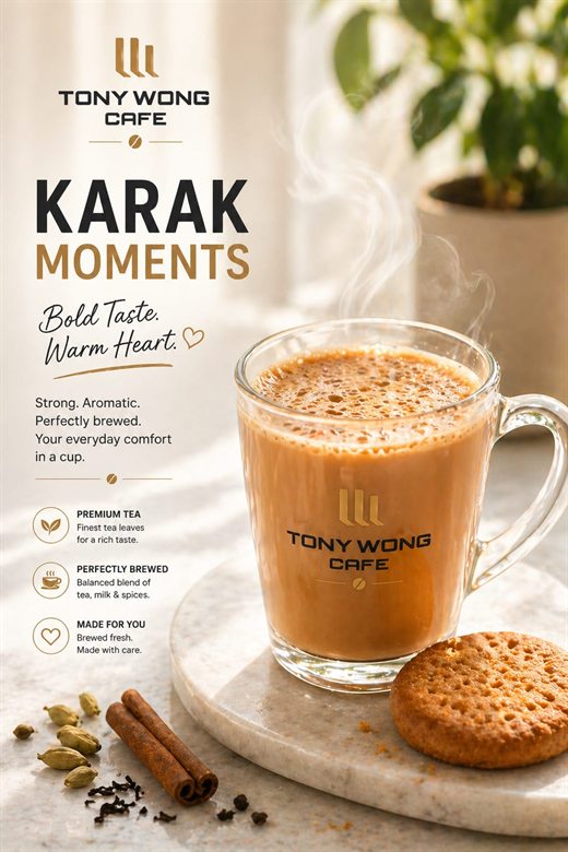 Tony Wong Café karak moments poster